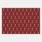 Donald Trump Santa | Ich bin zu Weihnachten Zuhaus Geschenkpapier Set (Vorderseite 2)