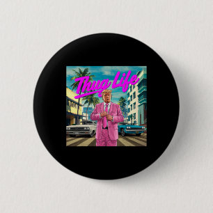 Donald Trump Schlägertum Button