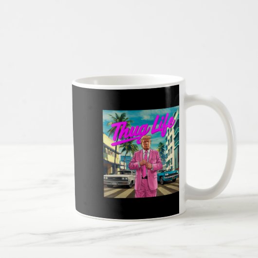 Donald Trump Schlägertum Kaffeetasse (Rechts)
