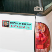 "DONALD TRUMP. Schließe ihn auf!" und Trump im Gef Autoaufkleber (Auf Lkw)