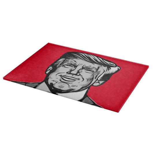 DONALD TRUMP SCHNEIDEBRETT (Ecke)