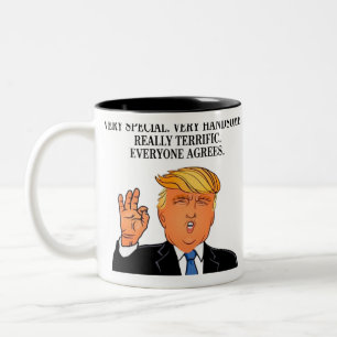 Donald Trump - schrecklicher Zweifarbige Tasse