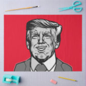 DONALD TRUMP SEIDENPAPIER (Basteln)