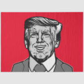 DONALD TRUMP SEIDENPAPIER (Vorderseite)