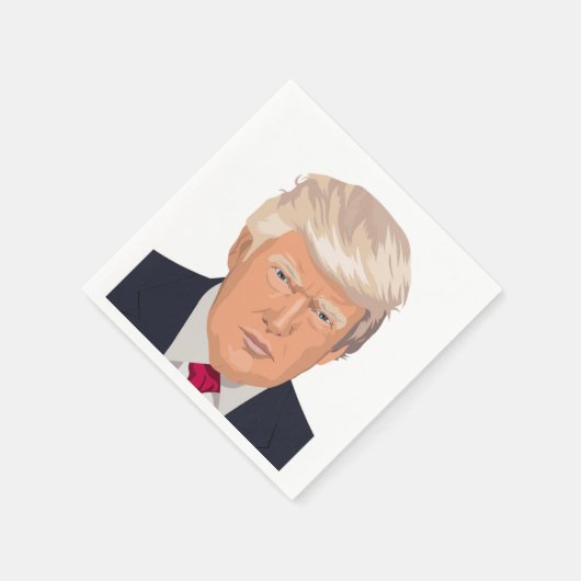 DONALD TRUMP SERVIETTE (Ecke)