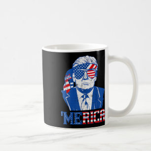 Donald Trump Shirt Merica Trump Sungl US Flag 4. Kaffeetasse