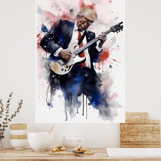 Donald Trump Shredding Poster (Küche)