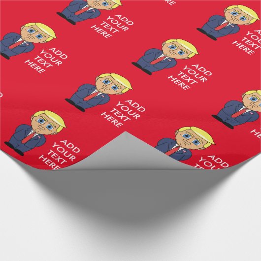 Donald Trump sieht Smog Geschenkpapier (Ecke)