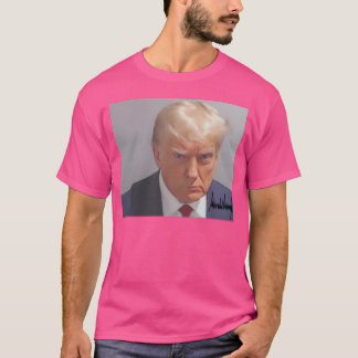 Donald Trump signierte Mugshot-Design - kühl und S T-Shirt