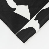 Donald Trump Silhouette Fleecedecke (Ecke)