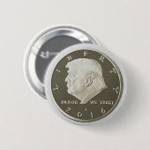 Donald Trump Silver Eagle-Münze Button (Vorne & Hinten)