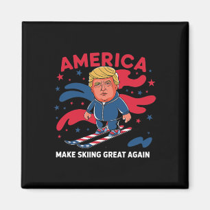 Donald Trump Skiing America - Skifahren zu einem g Magnet
