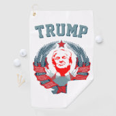 Donald Trump sowjetisches Emblem Golfhandtuch (Insitu)
