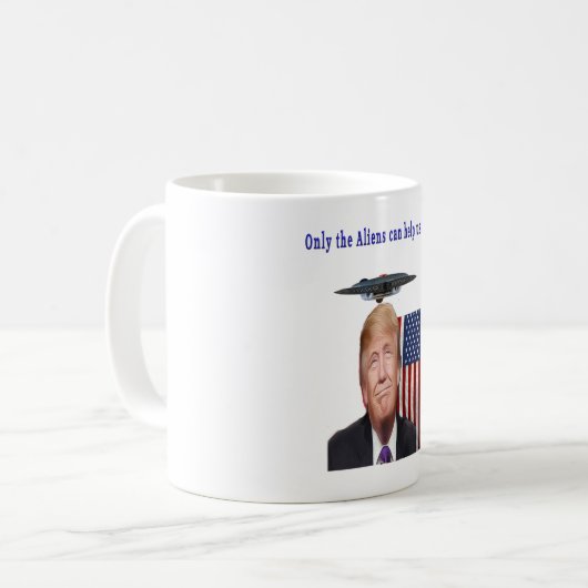 Donald Trump Spaß Kaffeetasse (Vorderseite Links)