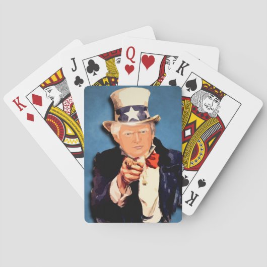 DONALD TRUMP SPIELKARTEN (Rückseite)