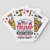 Donald Trump Spielkarten (Rückseite)