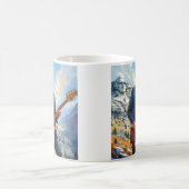 Donald Trump spielt Electric Bass Mount Rushmore Kaffeetasse (Mittel)