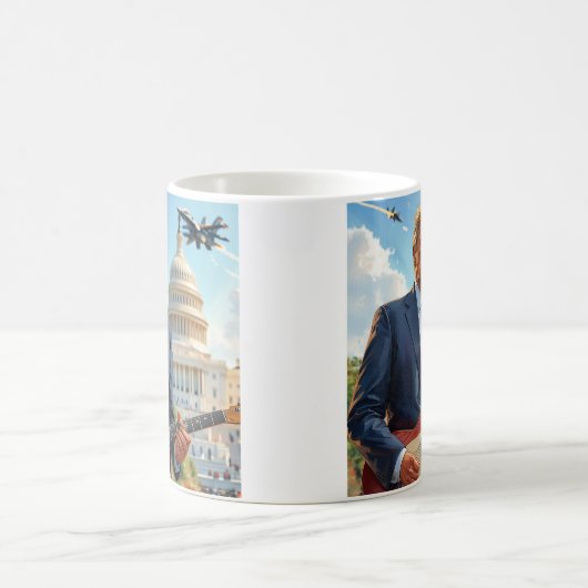Donald Trump spielt Gitarre-US-Hauptstadt Kaffeetasse (Mittel)