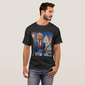 Donald Trump spielt Gitarre-US-Hauptstadt T-Shirt (Vorne ganz)