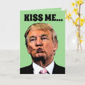 DONALD TRUMP ST. PATRICK'S DAFUNNY GREETING CARD KARTE (Gelbe Blume)