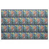 Donald Trump Starry Night Van Gogh Art Style 2024 Stoff (Fat Quarter (45,7 x 55,9 cm))