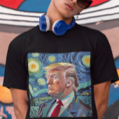 Donald Trump Starry Night Van Gogh Art Style 2024 T-Shirt