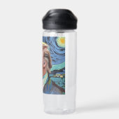 Donald Trump Starry Night Van Gogh Art Style 2024 Trinkflasche (Rückseite)