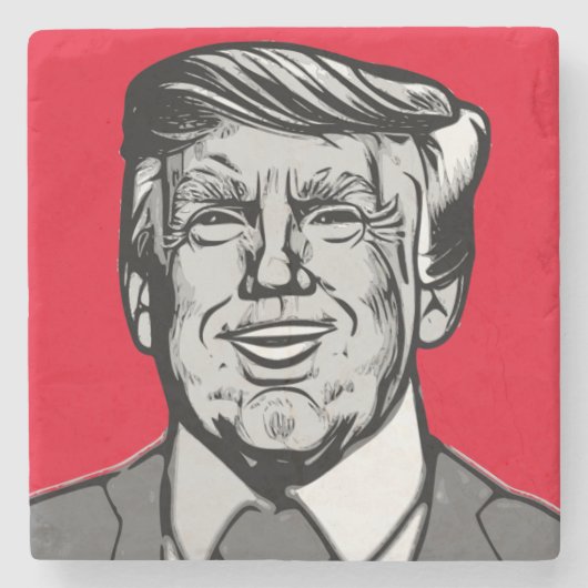 DONALD TRUMP STEINUNTERSETZER (Vorderseite)