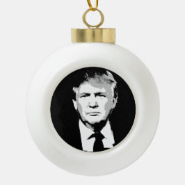 Donald Trump stellen gegenüber Keramik Kugel-Ornament
