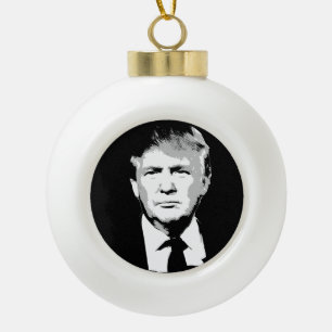 Donald Trump stellen gegenüber Keramik Kugel-Ornament