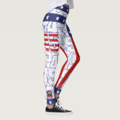 Donald Trump - STREIFEN 45 Leggings (Rechts)