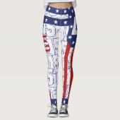 Donald Trump - STREIFEN 45 Leggings (Vorderseite)