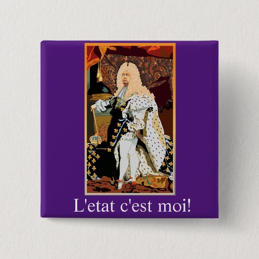 Donald Trump Sun KIng Button (Vorderseite)