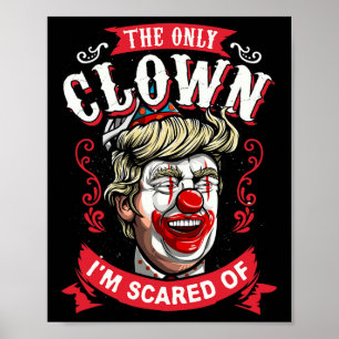 Donald Trump T Shirt Funny Clown Resist Männer Fra Poster