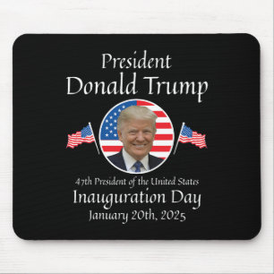 Donald Trump Tag der Amtseinführung 2025 47. Präsi Mousepad