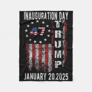 Donald Trump Tag der Amtseinführung 2025 47 Trump Fleecedecke