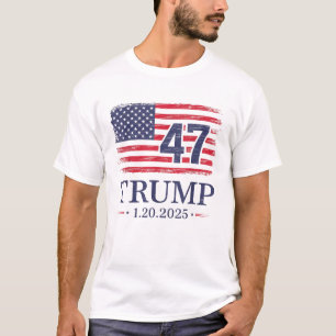 Donald Trump: Tag der Amtseinführung 2025 47. US-F T-Shirt
