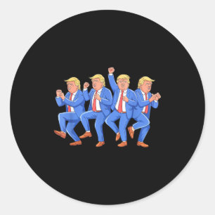 Donald Trump Tanz 4. Juli Trump 2025 Donald T Runder Aufkleber