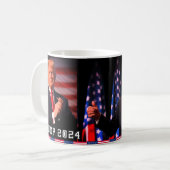 Donald Trump Tasse 2024 Trumpf-Kaffeetasse (Vorderseite Links)