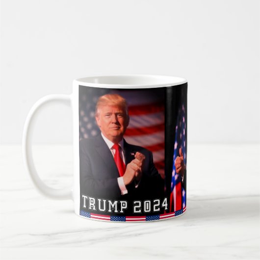 Donald Trump Tasse 2024 Trumpf-Kaffeetasse (Links)