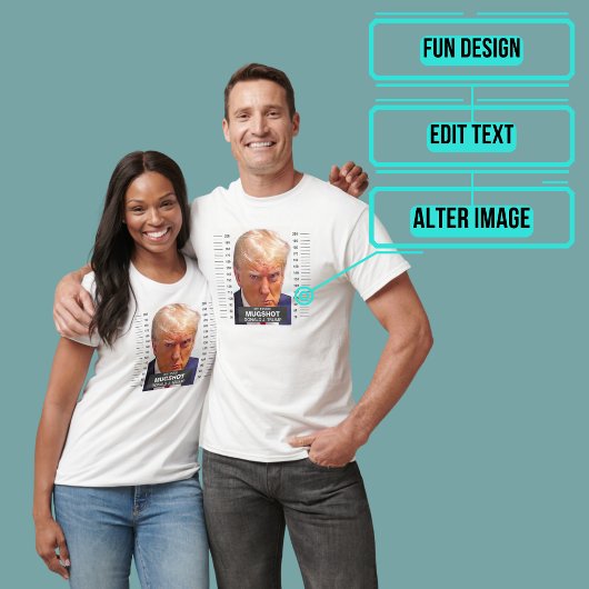 Donald Trump-Tasse schießt ihm die Farbe nach oben T-Shirt