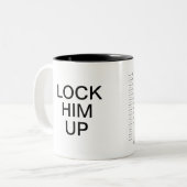 Donald Trump Tasse schießt ihn auf B&W (Vorderseite Links)