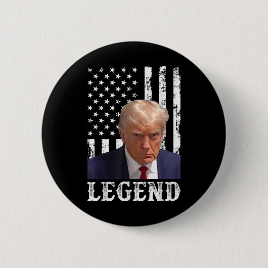 Donald Trump Tasse schoss Präsident Legend America Button (Vorderseite)