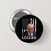 Donald Trump Tasse schoss Präsident Legend America Button (Vorne & Hinten)