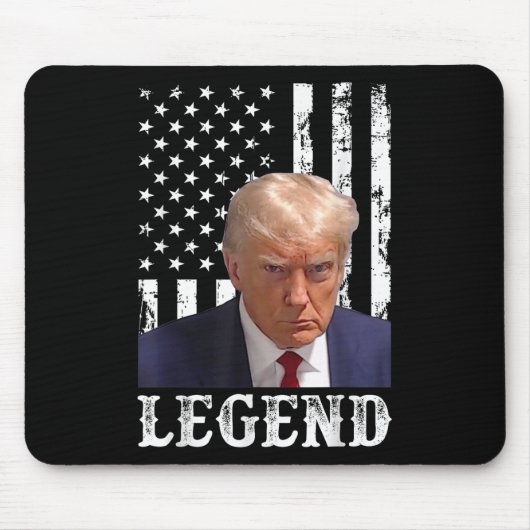 Donald Trump Tasse schoss Präsident Legend America Mousepad (Vorne)