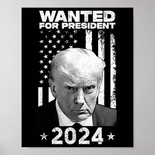 Donald Trump Tasse Shot Gewollt für US Präsident 2 Poster (Vorne)