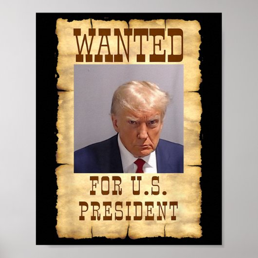 Donald Trump Tasse Shot Gewollt für US Präsident 2 Poster (Vorne)