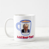 Donald Trump Tasse Shot Meme Custom Text Red & Blu (Links)