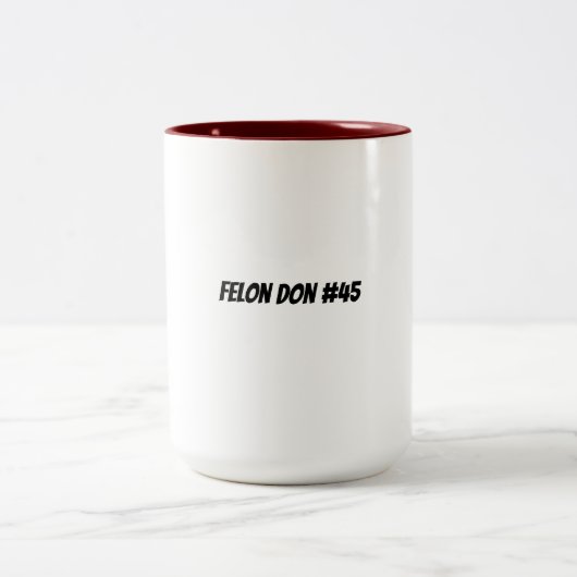 Donald Trump-Tasse Zweifarbige Tasse (Mittel)