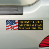 Donald Trump Ted Cruz mein Traumteam-Autoaufkleber Autoaufkleber (Auf Auto)